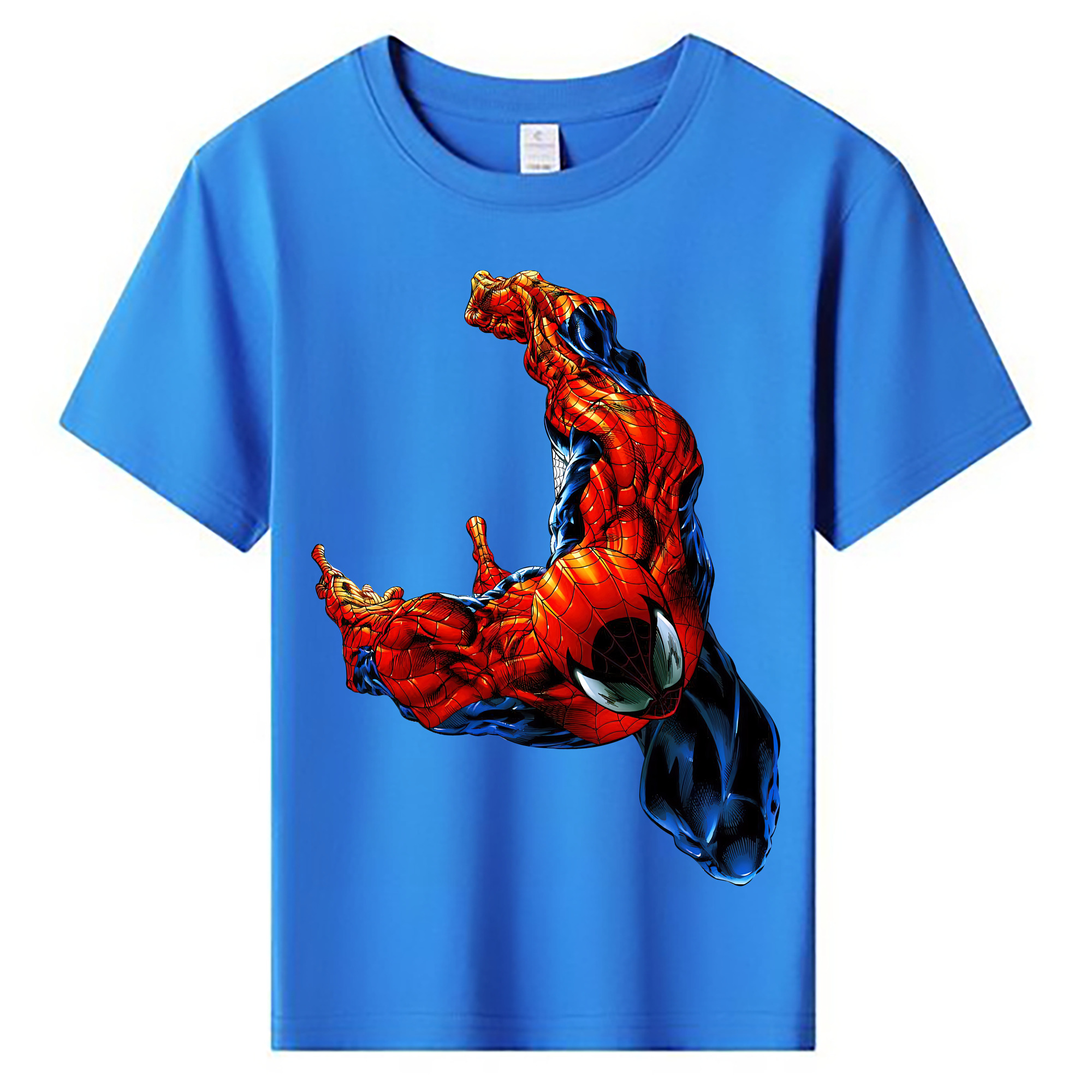 （画像用） Spider Man スパイダーマン 綿100％キッズTシャツ（フロントプリント）
